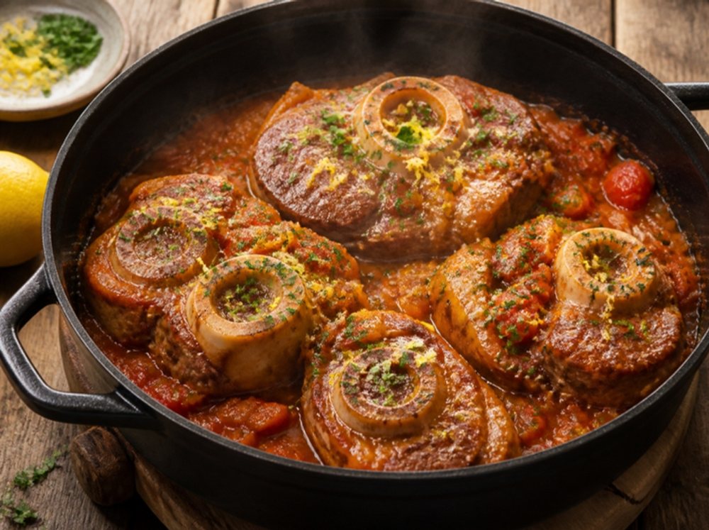 Osso-buco mijoté en cocotte, avec sa gremolata