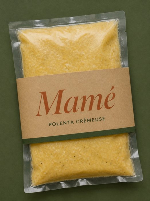 Polenta crémeuse, tel que livré